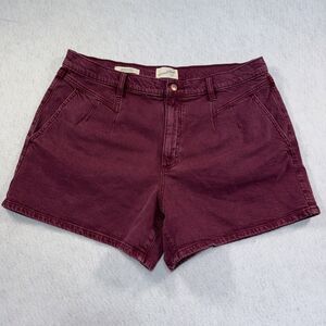 UNIVERSAL THREAD Women's High Rise Jean Shorts Size 16 80s 90s Yoke Pintuck